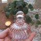 Blush pink glass perfume bottles, empty fragrance bottle with stopper, unique gifts for women Christmas gifts for Mom from daughter
