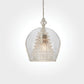Pendant Light set of Four Double layer Glass