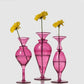 Blown Glass vase set of three, Hand blown Glassware, Blown glass vases, vintage glass vase, hand blown glass vase, flower vase glass