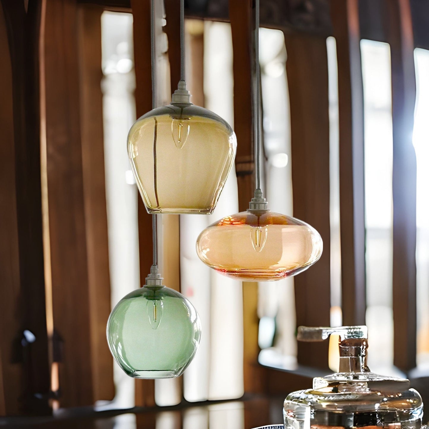 set of Three Elegant Light pendants for home