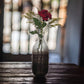 Shaded Black Art Deco Vase , Hand blown Glassware , Blown glass vases , vintage glass vase , colored glass vases , vase for flowers