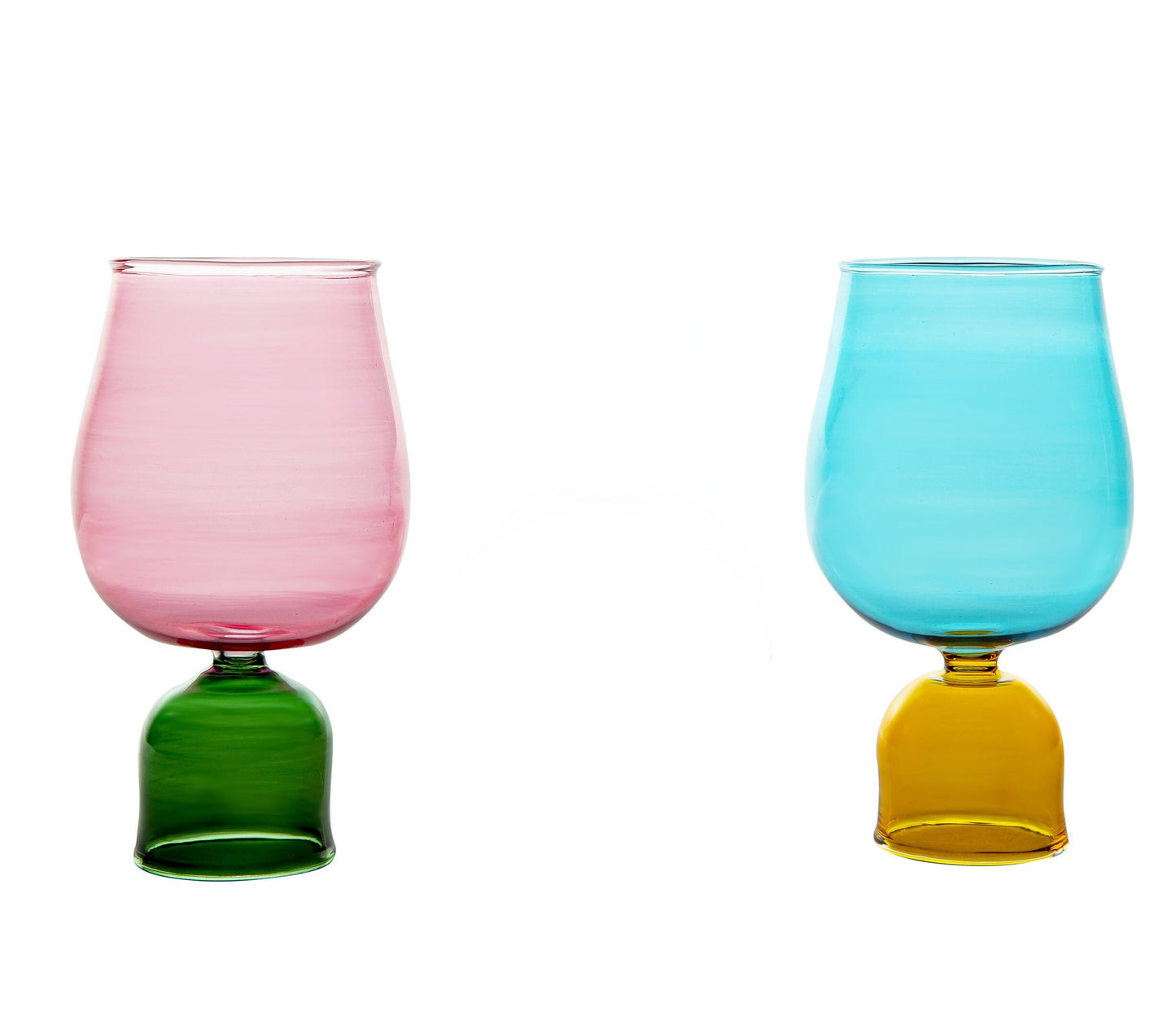 Set of Two small vases ,colorful vase, vase set, hand blown, glass vase, modern vase minimalist vase, painted vase, mini vases, mini vase