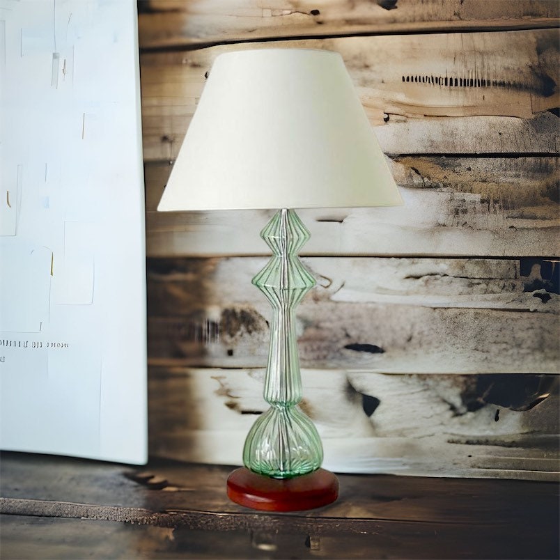 Blown Glass Bedroom Lamp - Les Trois Pyramides