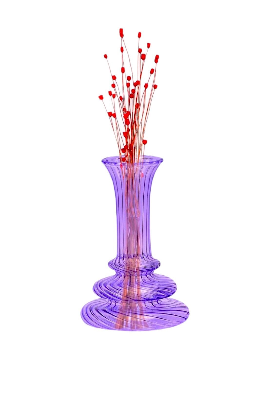 Personalized vase  - small vase - Blown Glass vase - Decorative vase - vase decor - flower vase centerpiece- Modern vase - flower vase glass