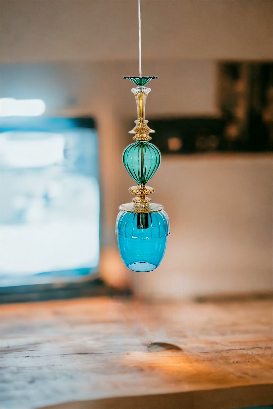 Glass pendant light modern