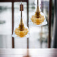 Gold and Crystal Deco light fixture