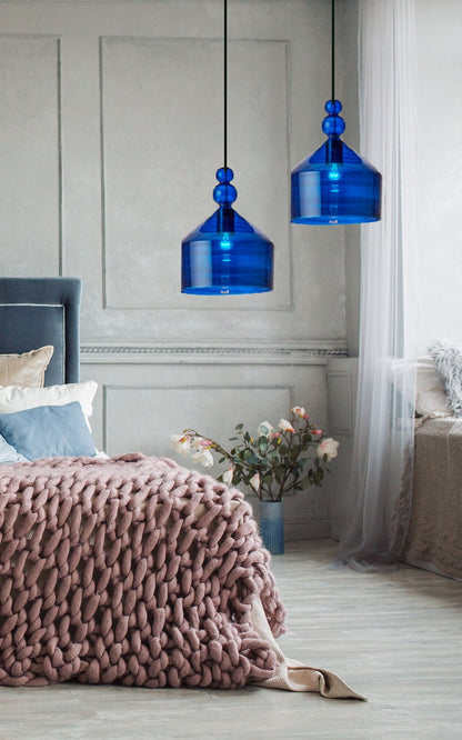 Modern Lights for Bedroom (Blue) - Les Trois Pyramides 