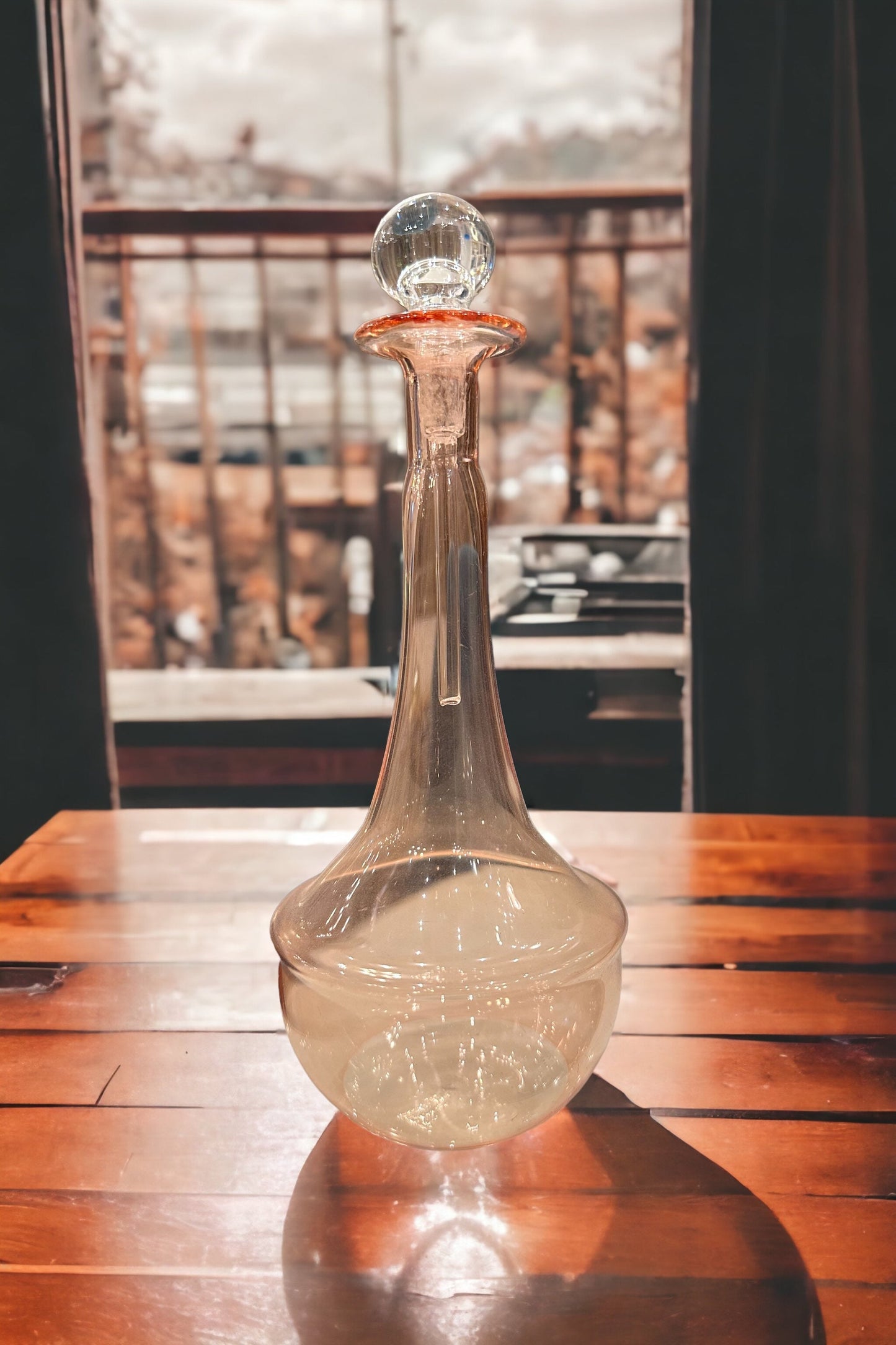 Glass perfume bottle with stopper - Modern perfume bottles - perfume holder - decorative bottles - Glass bottles  - Egyptian decor