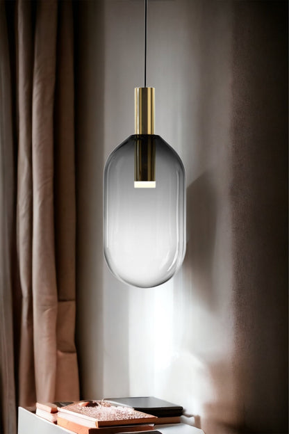 Modern pendants light - copper + Glass light
