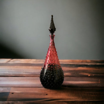 Hand Blown Glass Miniature Bottle | Les Trois Pyramides